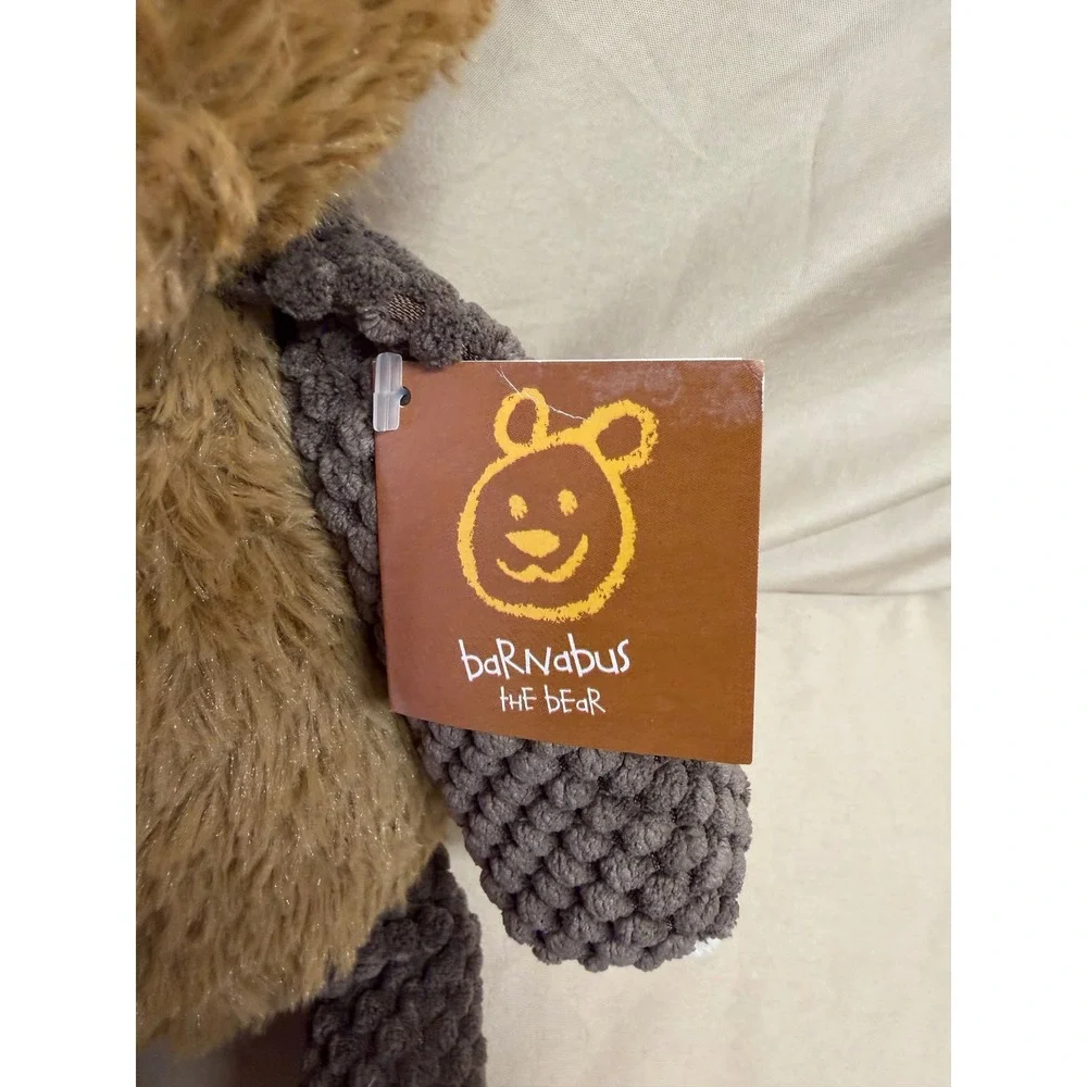 Scentsy Buddy Barnabus the Bear Plush Stuffed Animal Brown Grey Textured New Tag